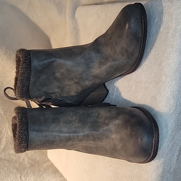 Roxy grey Dakota Shearling Lined Ankle Booties - Picture 3 of 5